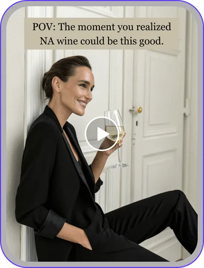Ad design: non-alcoholic wine video ad