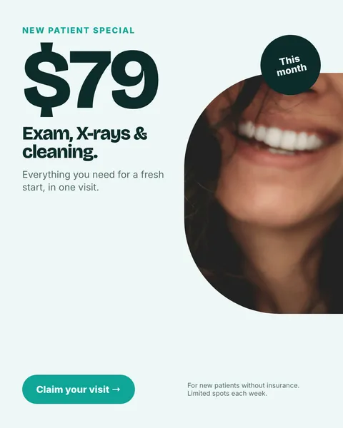 Meta ad for a dental clinic brand