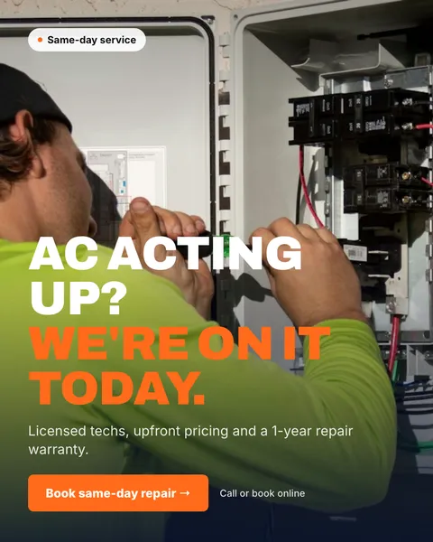 Meta ad for a hvac brand