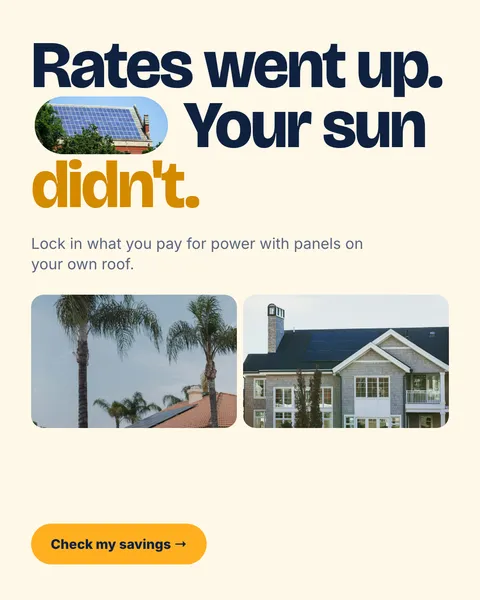 Meta ad for a solar brand